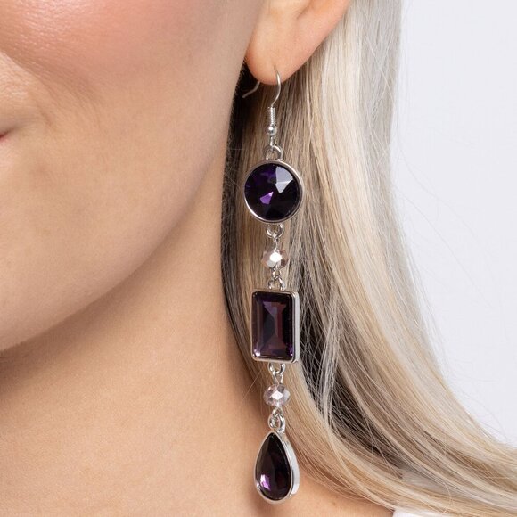 paparazzi Jewelry - Complete Charisma - Purple Earrings